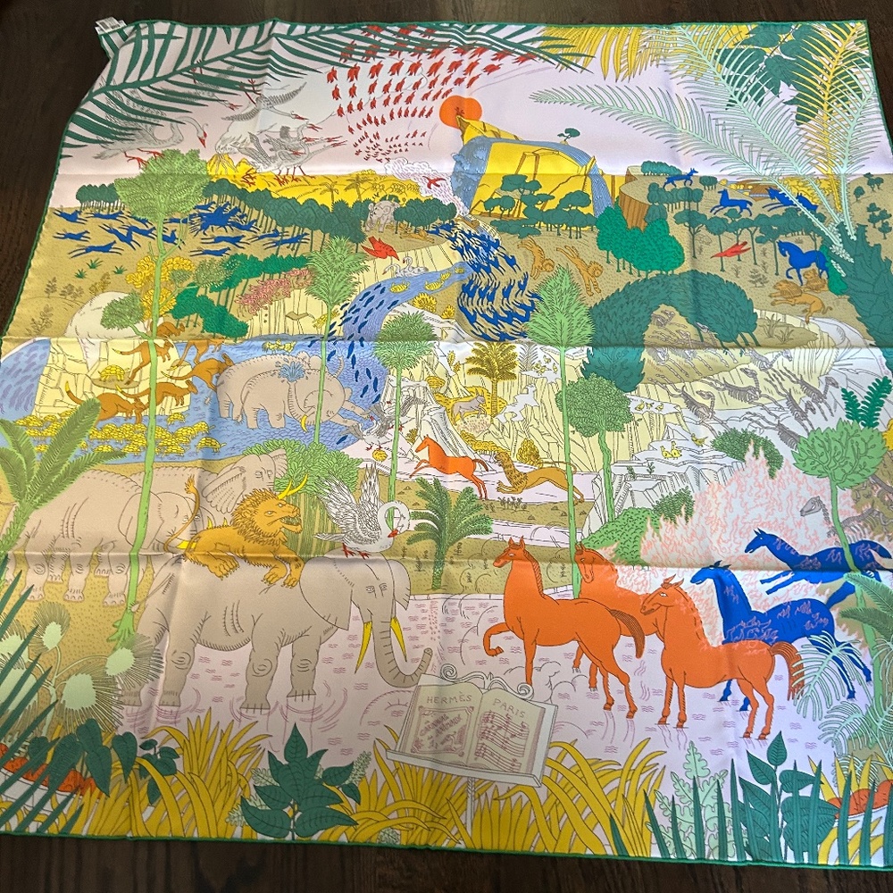 New with tags Hermes silk scarf